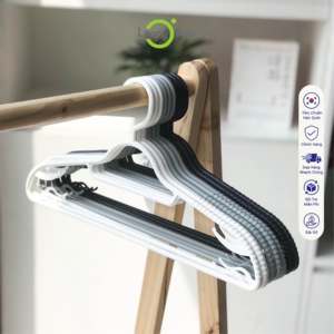 Organizador de Ropa Multifuncional Tipo Gancho de Plástico PP Ecológico y Duradero SB4123, de Una Sola Capa, Ahorra Espacio, para Bolsas - Product Image 1