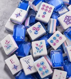 Blue Purple Luxury Acrylic American Mahjong Tiles Eco-Friendly UPCOMING SHIPMENT - Product Image 3