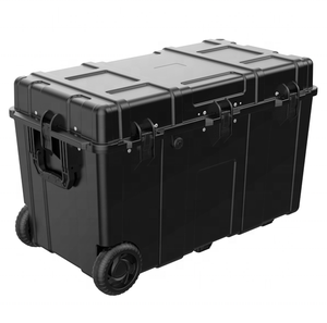 Chariot d'extérieur 90L Refroidisseur à coque rigide portable Glacière Glacière Remorques avec roues - Product Image 6