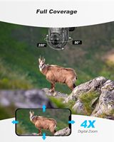 Caméra de chasse camouflage AVstart 3MP 2K 4G solaire, caméra de surveillance de la faune 4G PTZ, caméra de sécurité cellulaire 4G LTE