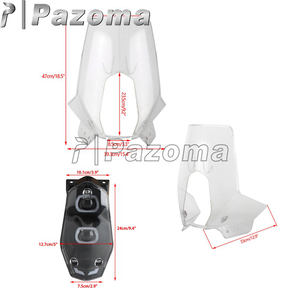 Pare-brise universel et durable pour moto avec phare pour motos d'aventure et d'enduro 450/<span class=keywords><strong>690</strong></span>/701/790/890 - Product Image 5