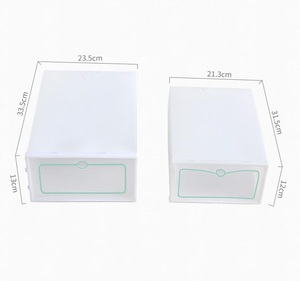 Scarpiera scarpiera multifunzionale addensata e capovolta scatola di ricezione delle <span class=keywords><strong>scarpe</strong></span> armadio di immagazzinaggio del cassetto trasparente - Product Image 5