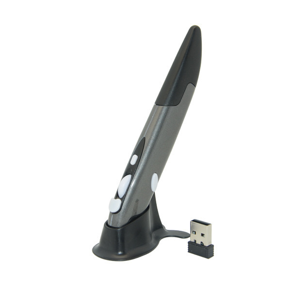 Rechargeable 2.4G Wireless Gaming Mini Wireless Optical Pen Mouse1600DPI Pencil Mouse Pen Click Mouse
