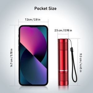 Potente portátil al aire libre UV linternas y antorchas lámpara mini cordón 9 linterna LED linterna - Product Image 5