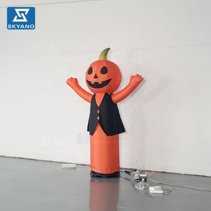 Personnage de citrouille gonflable dansante personnalisé, grand danseur gonflable de dessin animé pour la décoration festive extérieure des centres commerciaux à l'Halloween - Product Image 3