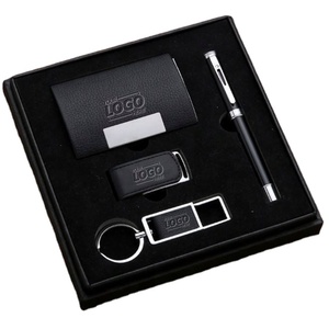 Executive Gift <b>Set</b>: Branded USB, Pen, <b>Notebook</b> & Card Holder - Perfect Corporate Gifts - Product Image 1