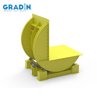 Pièce robuste retournement de cargaison électrique hydraulique flipper inclinable à 90 degrés