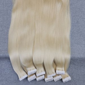Dream Hair DR04 Hanoi Vietnamese Virgin Hair <b>Bleached</b> Tape Extensions Natural Wavy/straight Double Drawn Perm All Colors Hair - Product Image 4