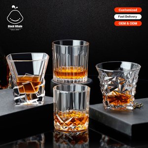 Old Fashioned Whiskey Glasses Thumb cup Can Customized With Luxury Box Rocks Glasses Drinking Whisky wine glasses