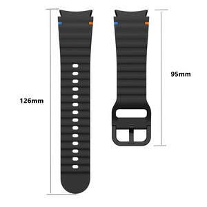 Nueva correa de reloj de silicona para Samsung <span class=keywords><strong>Galaxy</strong></span> <span class=keywords><strong>Watch</strong></span> 7 6 <span class=keywords><strong>5</strong></span> FE correa de reloj transpirable pulsera 40/44mm banda - Product Image 6