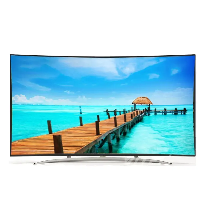 VTEX الصين تلفاز LCD بارخص الاسعار 55 65 بوصة UHD 4K منحني التلفزيون ل OEM العلامات التجارية