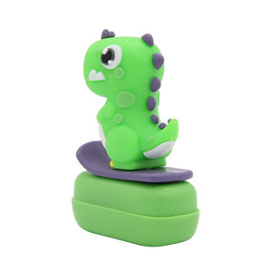 Offre Spéciale dinosaure étanche enfants vêtements timbre enfants mignon dessin animé Animal <span class=keywords><strong>nom</strong></span> timbre bricolage en plastique caoutchouc dessin animé jouet timbres - Product Image 2