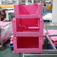 Bacs de tri empilables personnalisés pour vêtements, bacs de stockage en plastique pour entrepôt, boîtes de rangement en plastique sur mesure