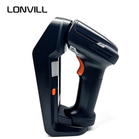 Escáner de Decodificación DPM LONVILL, Batería de Larga Duración de 3200 mAh, Escáner de Código de Barras Inalámbrico de Modo Dual BT 2.4G con Base Extraíble para Escritorio y Pared