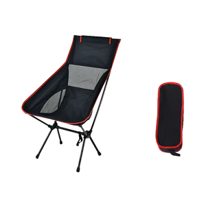 Cao trở lại ngoài trời gấp bãi biển ghế Trọng lượng nhẹ xách tay Oxford Vải mặt trăng ghế bền kim loại phần còn lại cho bãi biển cắm trại sử dụng - Product Image 4