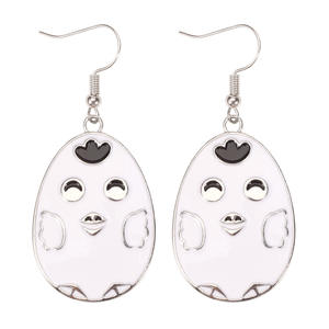 Pendientes con forma de cesta de huevos de Pascua, de metal, hechos a mano, regalo de vacaciones de primavera para mujeres y adultos - Product Image 5