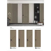 Portes intérieures en bois modernes insonorisées résistantes à l'usure, personnalisables en grandes séries pour projets d'appartements, d'hôtels, de villas et d'écoles