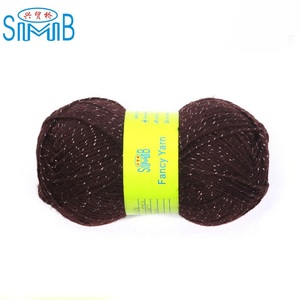 Tô Châu Huicai Sản Phẩm Củ<span class=keywords><strong>a</strong></span> Trung Quốc Acrylic Đan Sợi Với Polyester <span class=keywords><strong>Lurex</strong></span>, Acrylic Kim Loại 3 Ply ĐAN SỢI - Product Image 4