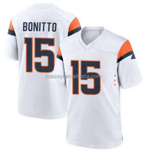 सर्वश्रेष्ठ गुणवत्ता कस्टम #15 निक बोनिटो अमेरिकी फुटबॉल जर्सी - Product Image 5