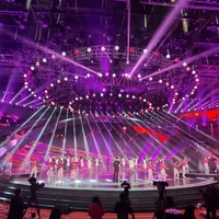 Système d'éclairage de scène cinétique à boule LED RGBW DMX 512 sans fil pour fête discothèque