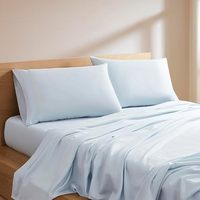 Parure de lit de luxe 4 pièces en lyocell pur tissé à rayures modernes, garnissage en laine 300 fils, toutes saisons, personnalisable