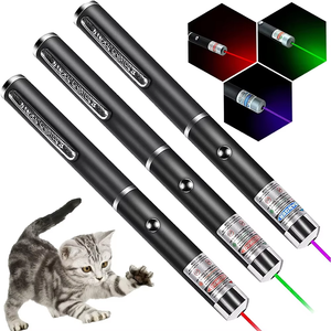 Toptan çevre dostu Pet eğitim lazer işaretçi kedi interaktif akülü LED lazer işaretleme kalem köpek eğitim oyuncaklar - Product Image 1