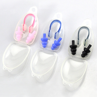 Bouchons d'oreille de Protection du son imperméables et sûrs, pince-nez de natation, bouchons d'oreille en Silicone réutilisables