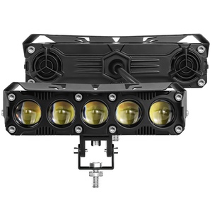 <b>Led</b> <b>Headlight</b> <b>Led</b> Worklight High-power 5-eye Lens Spotlight, All-aluminum 58mm, 3-core Wire with Fan, Yellow and White - Product Image 2