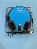 Headset Komputer Logitech H340 USB Original dengan Mikrofon Peredam Kebisingan dan Bantalan Kepala Empuk