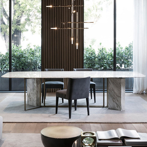 Chaises de salle à manger modernes de luxe sans accoudoirs en chêne massif avec assise rembourrée en cuir pour table – Vente en gros - Product Image 6