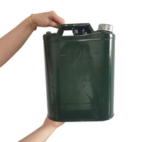 Baril d'huile de fer vert militaire 20L 10L essence et tambour diesel réservoir de carburant de rechange Mobile pour automobiles