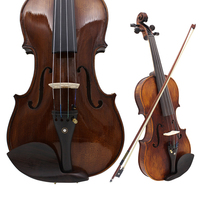 IRIN 4/4 Violon acoustique artisanal de bonne qualité, ancien, mat/brillant, fabriqué en Chine, prix de gros de l'usine de Yiwu