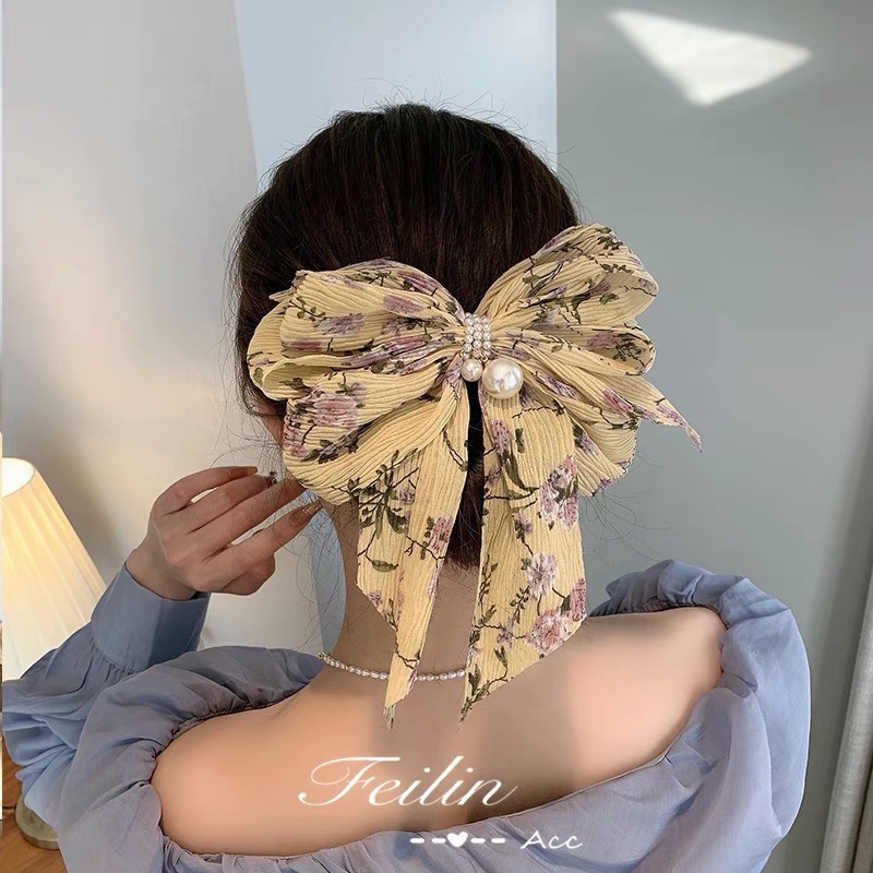 New Fashion Bowknot Hair Barrettes Organza
