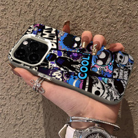 Coque de Téléphone Tendance Marque Cool Style Hip-hop Street Graffiti IMD TPU Compatible avec iPhone 17 16 15 14 13 12 11 Pro Max Plus