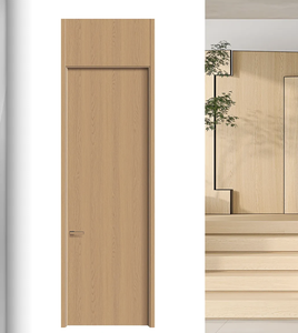 <span class=keywords><strong>Porte</strong></span> intérieure plate en bois massif à ouverture manuelle, style moderne, avec surface finie, pour hôtel, chambre et cuisine - Product Image 5