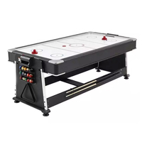 Alta calidad Rotary 4 en 1 Multi juego Air Hockey Table Tennis Billar Mesa de billar
