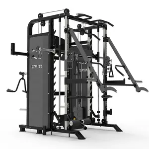 2022 Groothandel Fabricage Home Gym Commerciële Multi Functionele Trainer Gym Squat Rack Kooi Multigym Smith Machine Voor Thuisgebruik