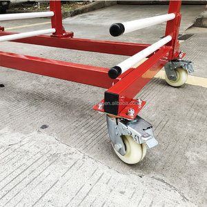 Support de stockage et de transport à structure en porte-à-faux à 12 couches avec quatre roues pour l'industrie et l'entrepôt - Product Image 3