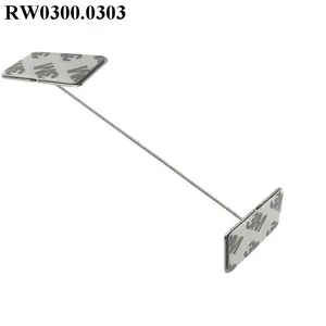Ruiwor RW03000303 parti del cavo di controllo del gruppo cavi di sicurezza con piastra metallica adesiva rettangolare su entrambe le estremità