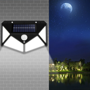 IP65 Waterproof Outdoor Solar <b>LED</b> <b>Light</b> <b>with</b> <b>Motion</b> <b>Sensor</b> 3 Modes 4100K Neutral White Dimmable for Garden Street Decoration - Product Image 2