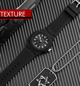 <span class=keywords><strong>Skmei</strong></span> — montre à quartz pour hommes, nouveau design, style japonais, bracelet en silicone, <span class=keywords><strong>1717</strong></span> - Product Image 4