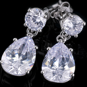 Orecchini a Goccia d'Acqua con Montatura a Griffe Classica, Accessori per Orecchie da Indossare Ogni Giorno - Product Image 4
