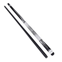 Queue de billard carbone 145cm 10.5mm noir 89 boule 11.5mm tête moyenne privée 12.5mm grosse tête 1/2 fendue