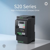 Variador de Frecuencia Variable (VFD) Trifásico Taili S20 750W 0.75-2.2kW para Motores y Compresores de CA, IP20, Alta Potencia, 220/380V
