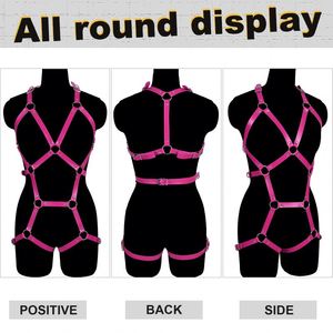 ホットセール レザーハーネス 拘束具 大人用セックストイセット カップル向け SMゲーム プロパティーズ BDSM - Product Image 4