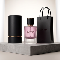 Flacon de parfum en verre transparent avec embout fileté, flacon pulvérisateur vide pour parfum, emballage cosmétique personnalisé avec logo
