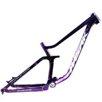 Cadre de VTT en alliage d'aluminium Softail 29'' 27.5'' pour descente DH, trail AM, pneu 3.0, axe traversant avec frein à disque 148MM