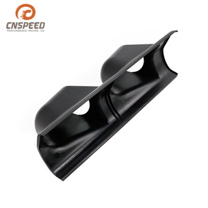 CNSPEED 52mm Dash <b>Frame</b> Black <b>Plastic</b> Dual-Hole Mount For Instrument Gauge Installation - Product Image 3