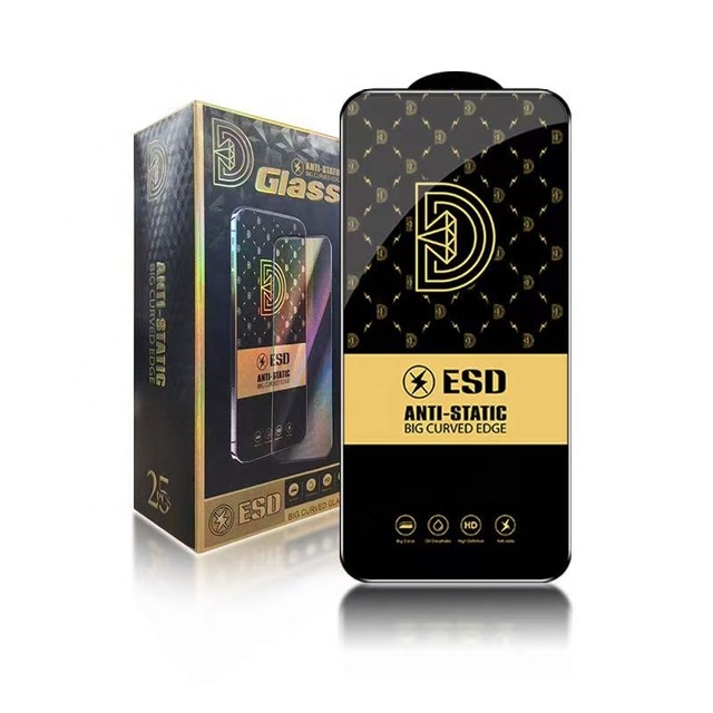 Anti Static Diamond Esd Screen Protector for samsung A12 A22 5G A53 A16 Protective Film Tempered Glass for iphone 16 Pro Max