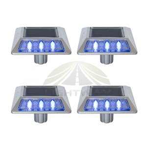 Circuito Botón <span class=keywords><strong>de</strong></span> jardín 8 Led 143mm <span class=keywords><strong>Vial</strong></span> <span class=keywords><strong>de</strong></span> Ojos <span class=keywords><strong>de</strong></span> <span class=keywords><strong>gato</strong></span> con panel solar Impermeable Led Solar Powered Road Stud Reflector - Product Image 1